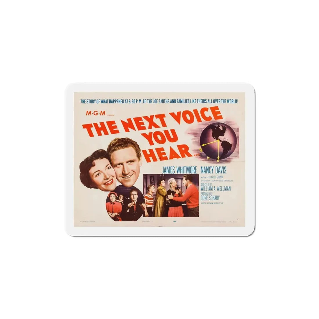 The Next Voice You Hear 1950 v2 Movie Poster Refrigerator Magnet 5 Inch - The Sticker Space