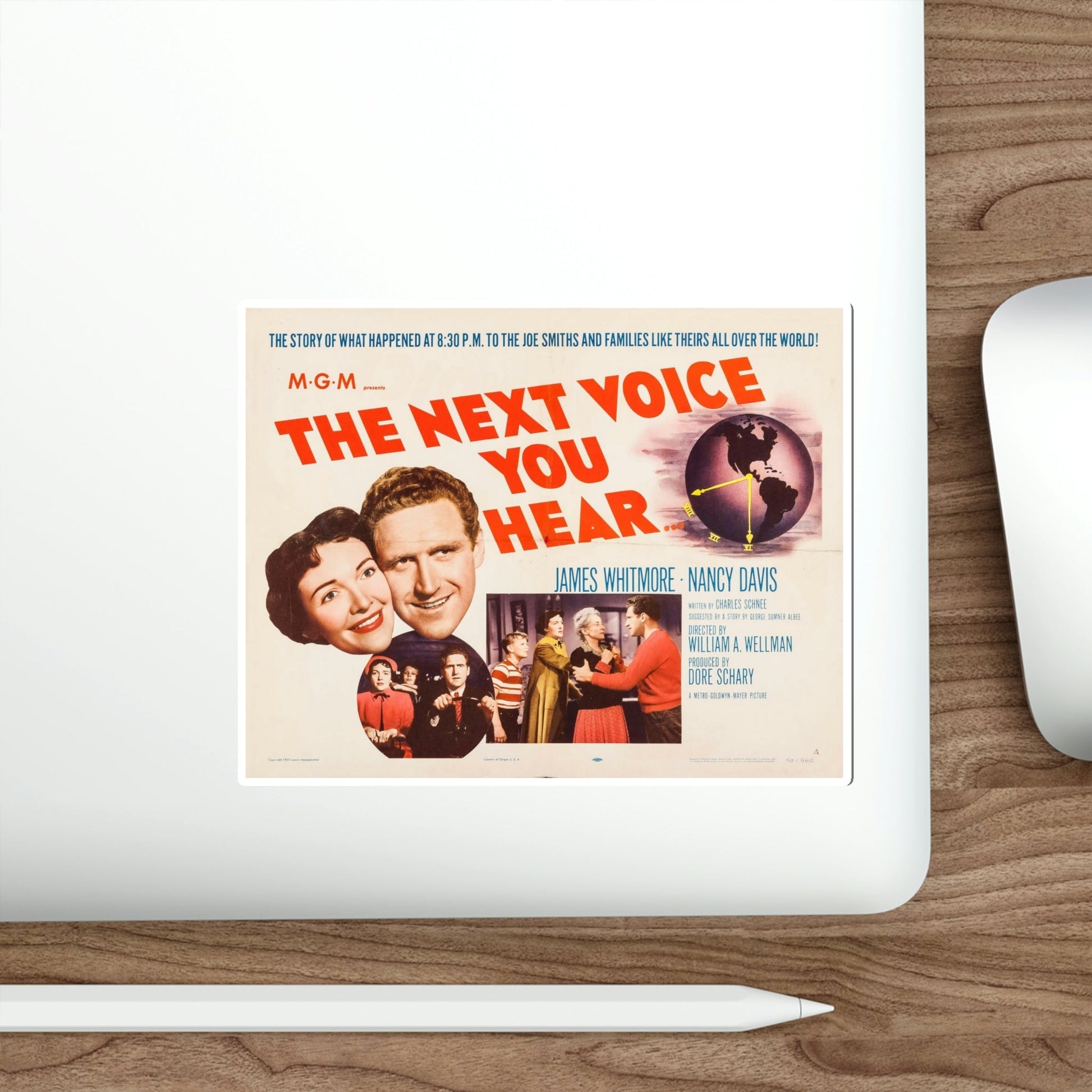 The Next Voice You Hear 1950 v2 Movie Poster STICKER Vinyl Die-Cut Decal-The Sticker Space