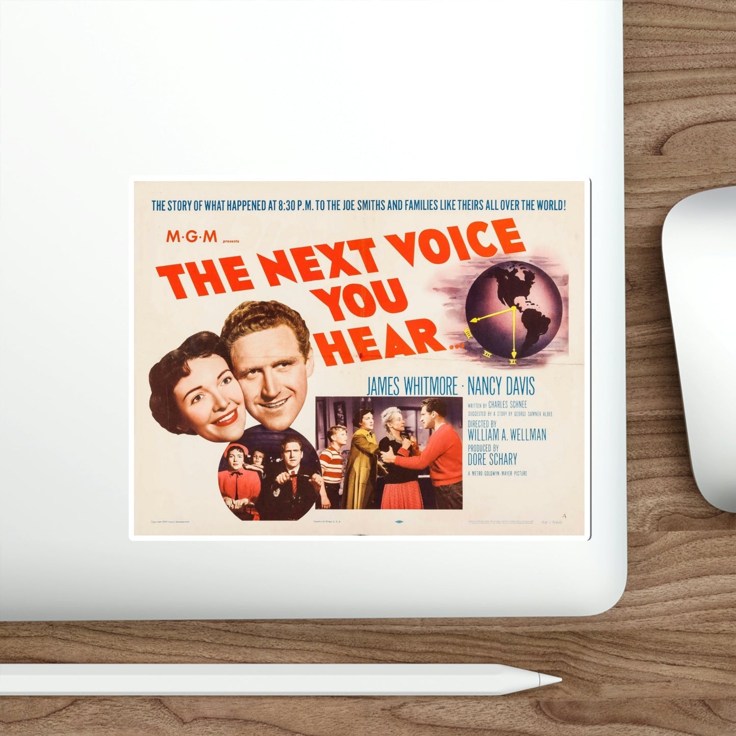 The Next Voice You Hear 1950 v2 Movie Poster STICKER Vinyl Die-Cut Decal-The Sticker Space