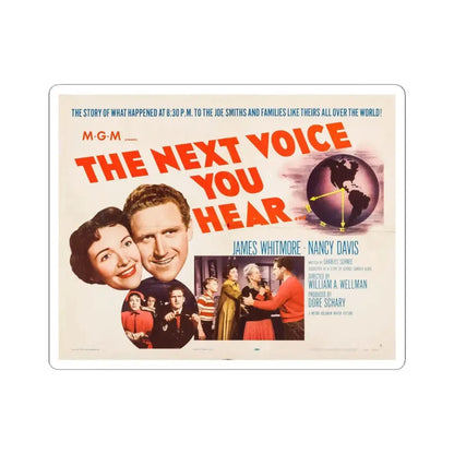 The Next Voice You Hear 1950 v2 Movie Poster - STICKER Vinyl Kiss-Cut Decal 4 Inch White - The Sticker Space