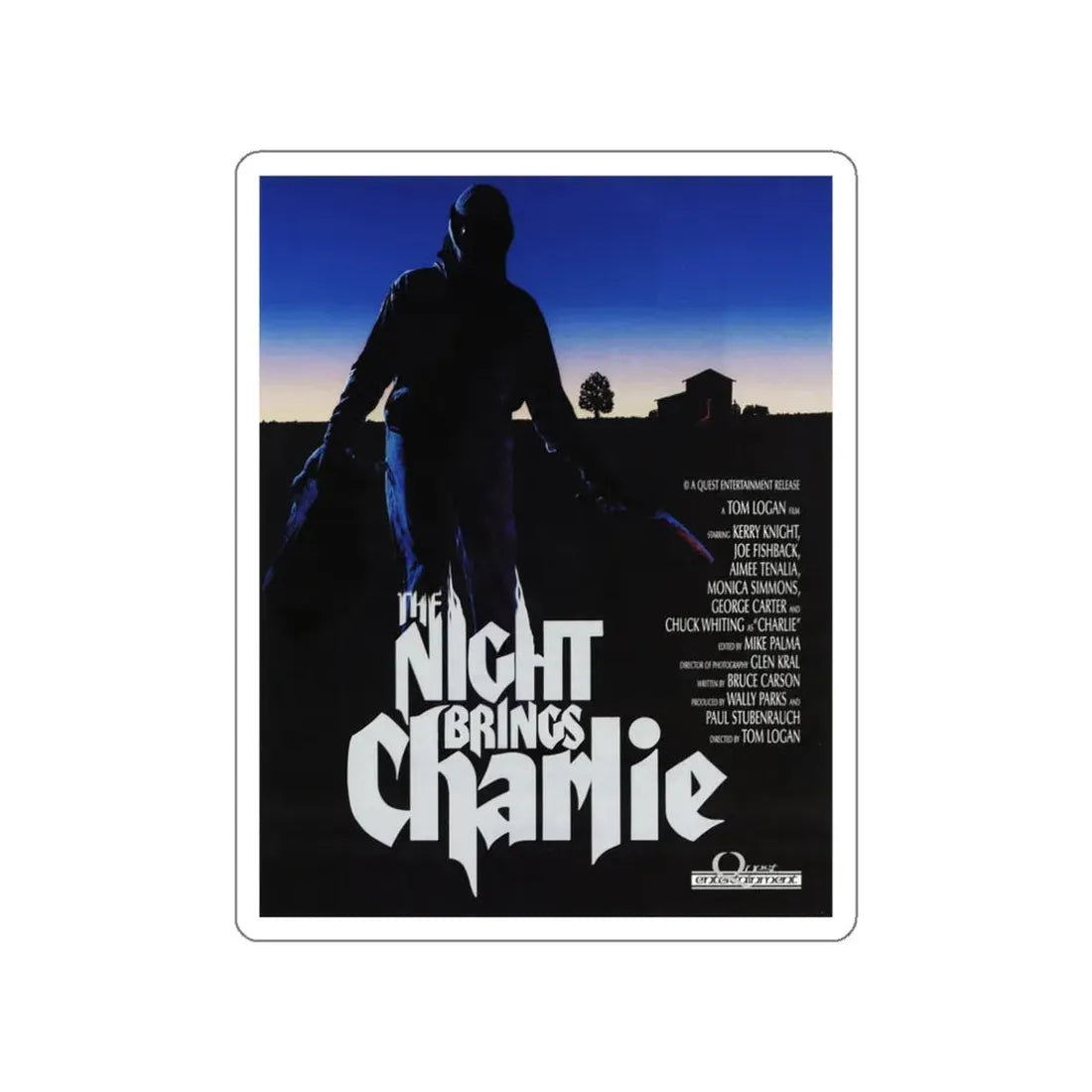THE NIGHT BRINGS CHARLIE 1990 Movie Poster STICKER Vinyl Die-Cut Decal 3 Inch - The Sticker Space