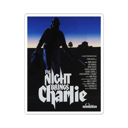 THE NIGHT BRINGS CHARLIE 1990 Movie Poster - STICKER Vinyl Kiss-Cut Decal 4 Inch White - The Sticker Space