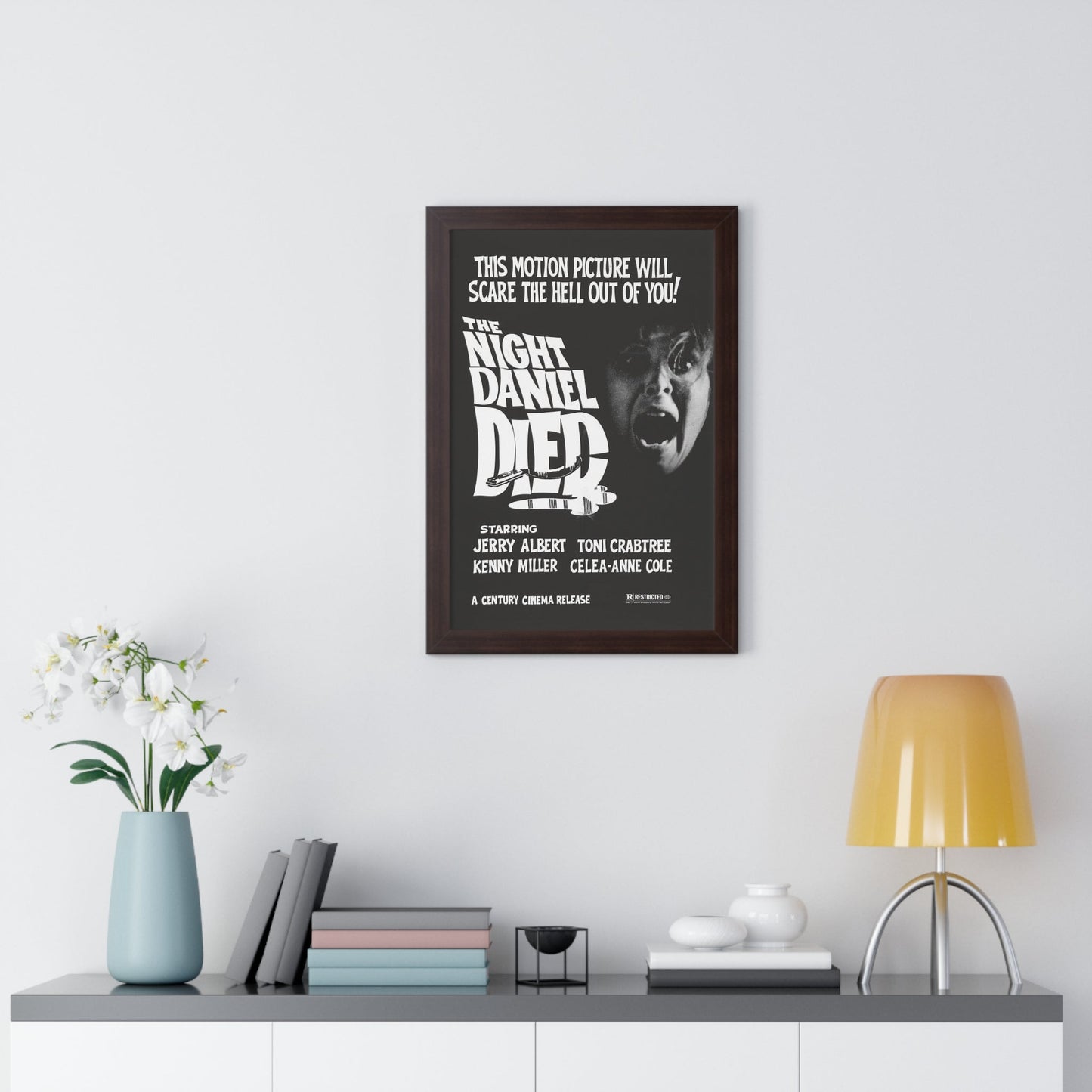 THE NIGHT DANIEL DIED (BLOOD STALKERS) 1976 - Framed Movie Poster-The Sticker Space