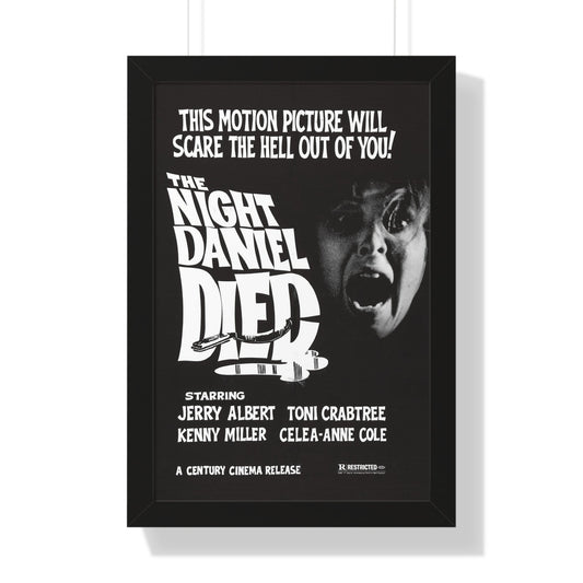 THE NIGHT DANIEL DIED (BLOOD STALKERS) 1976 - Framed Movie Poster-16″ x 24″-The Sticker Space