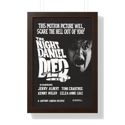 THE NIGHT DANIEL DIED (BLOOD STALKERS) 1976 - Framed Movie Poster-16″ x 24″-The Sticker Space