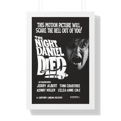 THE NIGHT DANIEL DIED (BLOOD STALKERS) 1976 - Framed Movie Poster-16″ x 24″-The Sticker Space