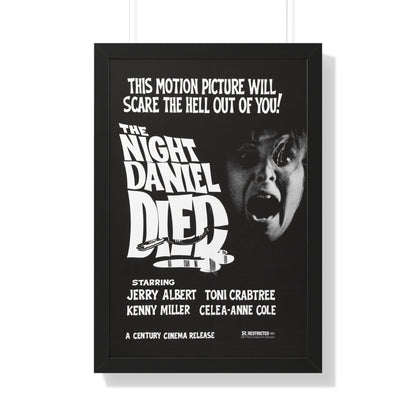 THE NIGHT DANIEL DIED (BLOOD STALKERS) 1976 - Framed Movie Poster-20" x 30"-The Sticker Space