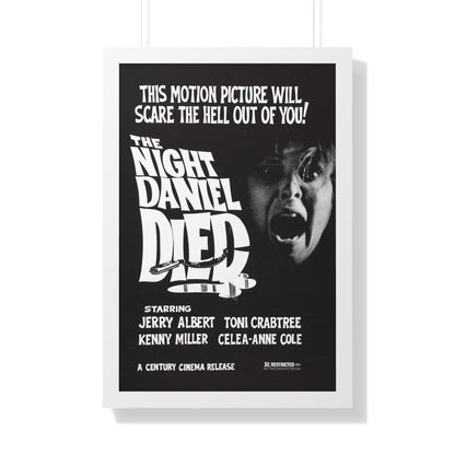 THE NIGHT DANIEL DIED (BLOOD STALKERS) 1976 - Framed Movie Poster-20" x 30"-The Sticker Space