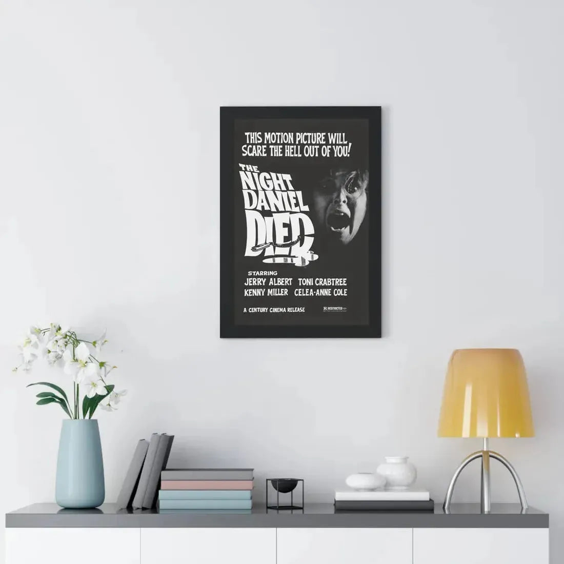 THE NIGHT DANIEL DIED (BLOOD STALKERS) 1976 - Framed Movie Poster - The Sticker Space