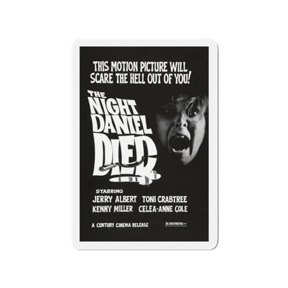 THE NIGHT DANIEL DIED (BLOOD STALKERS) 1976 Movie Poster - Refrigerator Magnet 2 Inch Die-Cut - The Sticker Space