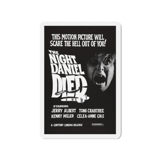 THE NIGHT DANIEL DIED (BLOOD STALKERS) 1976 Movie Poster - Refrigerator Magnet-2" x 2"-The Sticker Space