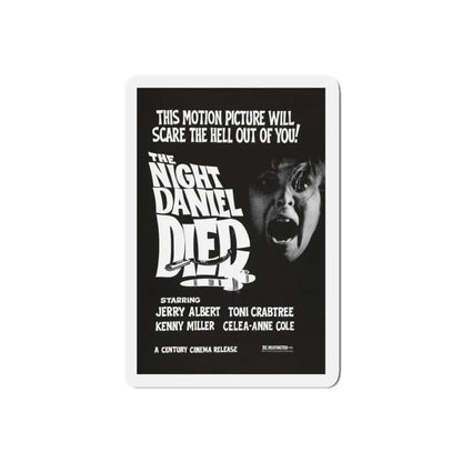 THE NIGHT DANIEL DIED (BLOOD STALKERS) 1976 Movie Poster - Refrigerator Magnet 5 Inch Die-Cut - The Sticker Space