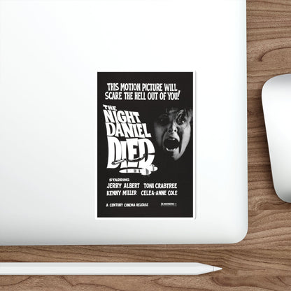 THE NIGHT DANIEL DIED (BLOOD STALKERS) 1976 Movie Poster STICKER Vinyl Die-Cut Decal-The Sticker Space