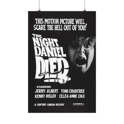 THE NIGHT DANIEL DIED (BLOOD STALKERS) 1976 - Paper Movie Poster 20″ x 30″ Matte - The Sticker Space