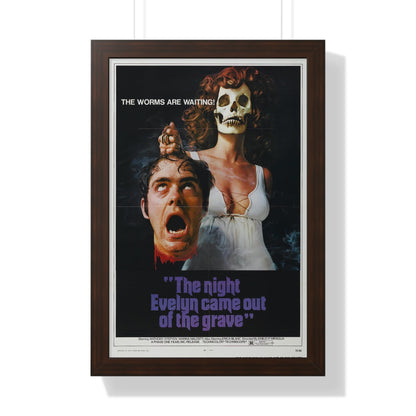 THE NIGHT EVELYN CAME OUT OF THE GRAVE 1971 - Framed Movie Poster-16″ x 24″-The Sticker Space