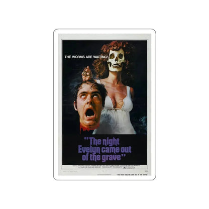 THE NIGHT EVELYN CAME OUT OF THE GRAVE 1971 Movie Poster STICKER Vinyl Die-Cut Decal 3 Inch - The Sticker Space