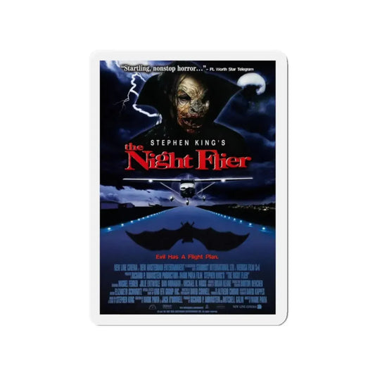 THE NIGHT FLIER 1997 Movie Poster - Refrigerator Magnet 2 Inch Die-Cut - The Sticker Space