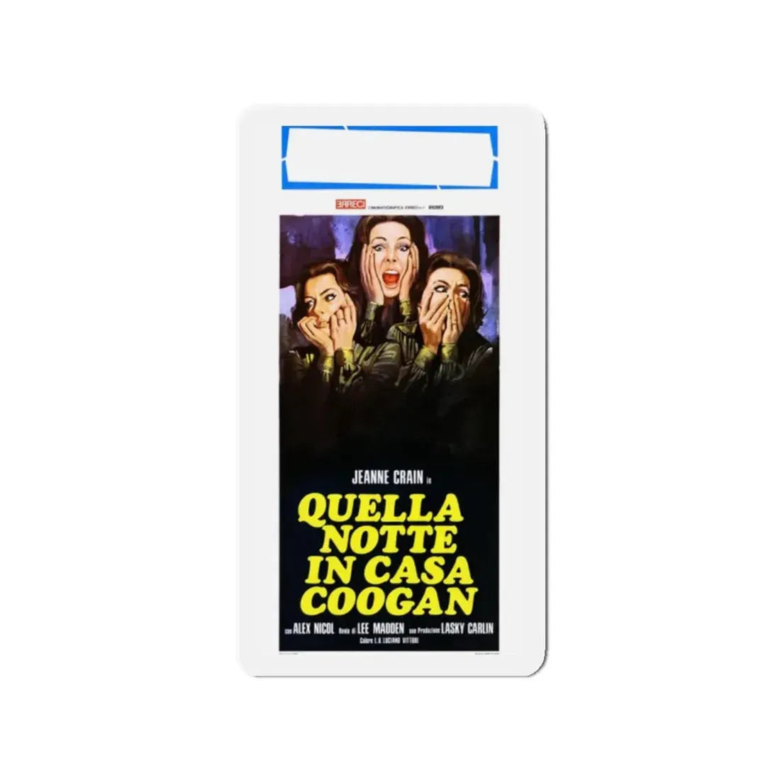 THE NIGHT GOD SCREAMED (ITALIAN) 1971 Movie Poster - Refrigerator Magnet 2 Inch Die-Cut - The Sticker Space