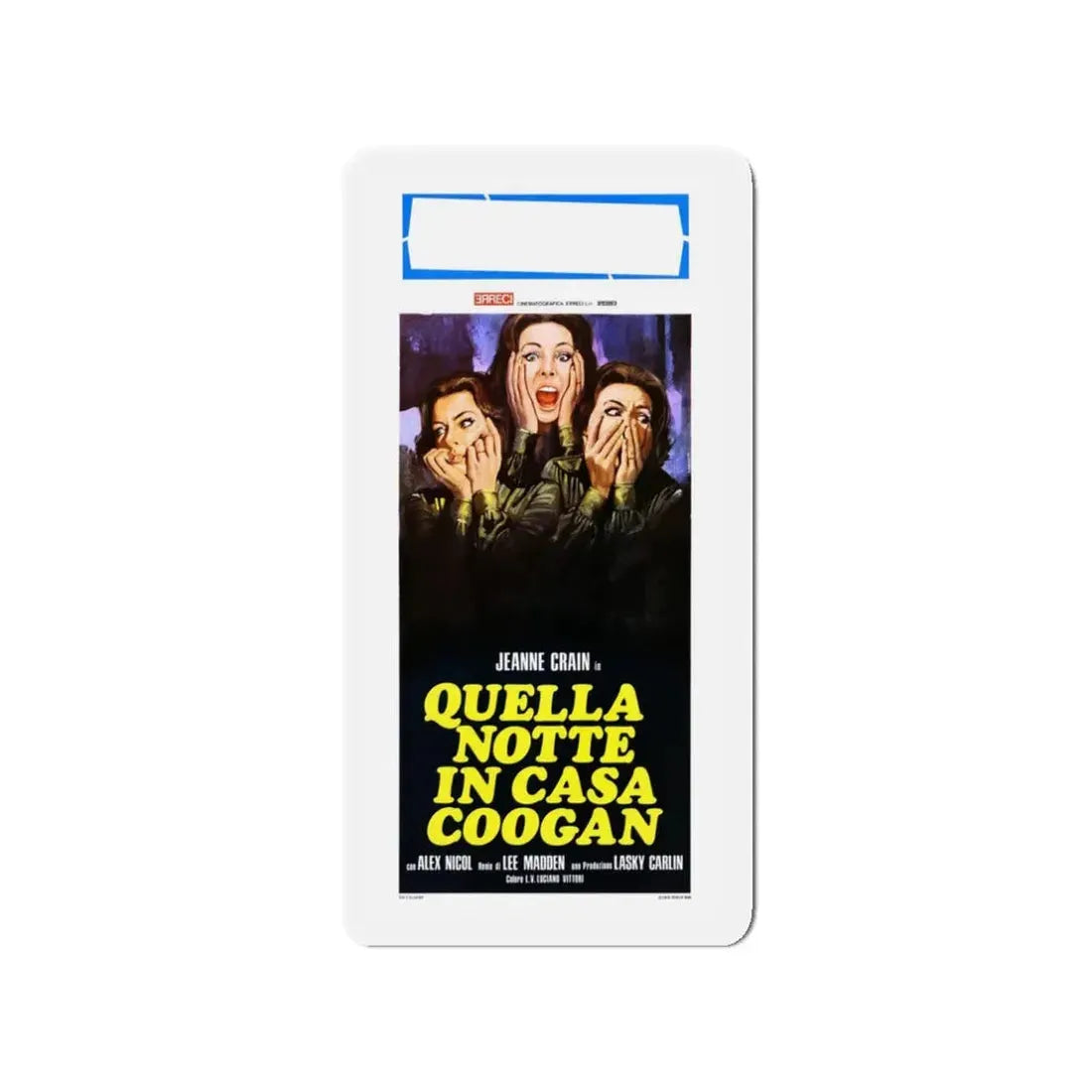 THE NIGHT GOD SCREAMED (ITALIAN) 1971 Movie Poster - Refrigerator Magnet 3 Inch Die-Cut - The Sticker Space