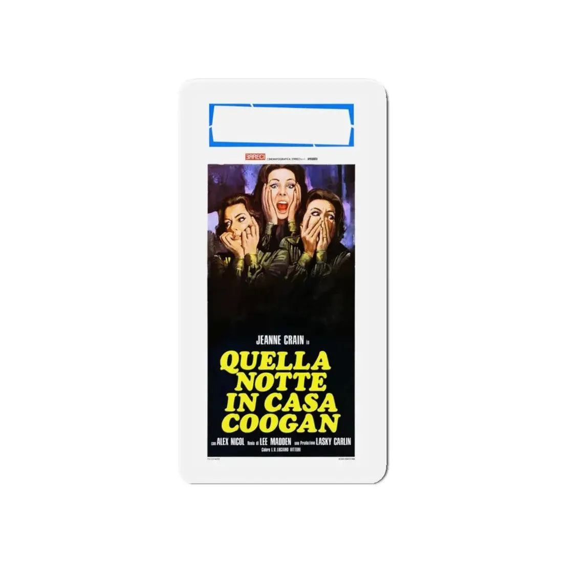 THE NIGHT GOD SCREAMED (ITALIAN) 1971 Movie Poster - Refrigerator Magnet 4 Inch Die-Cut - The Sticker Space