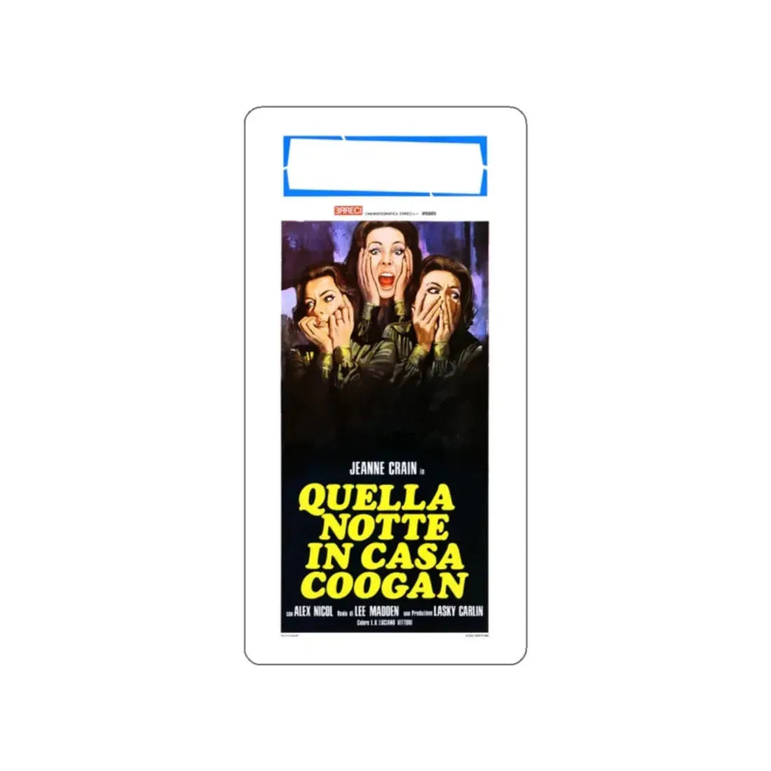 THE NIGHT GOD SCREAMED (ITALIAN) 1971 Movie Poster STICKER Vinyl Die-Cut Decal 2 Inch - The Sticker Space