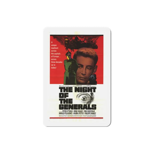 The Night of the Generals 1967 Movie Poster Refrigerator Magnet 2 Inch - The Sticker Space