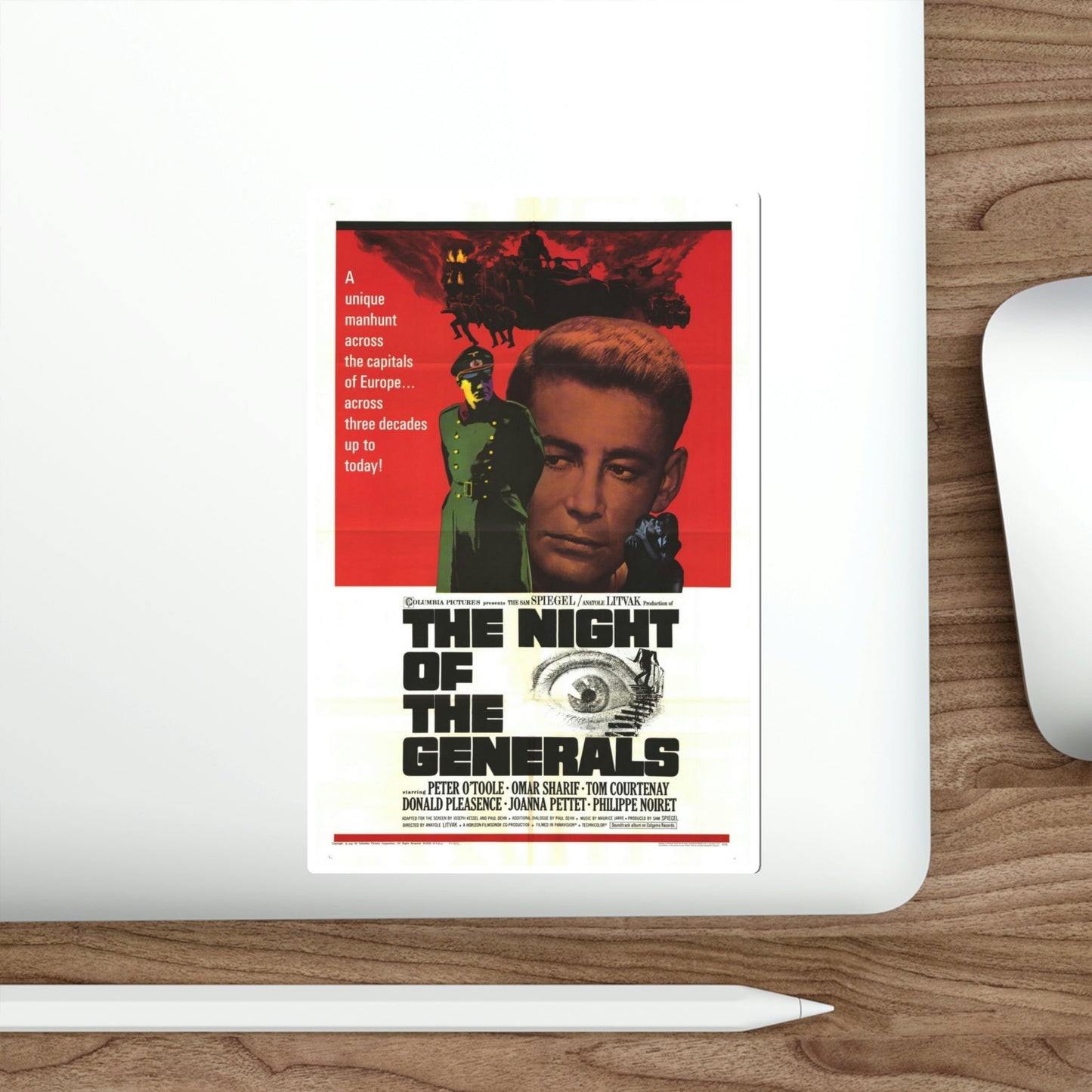 The Night of the Generals 1967 Movie Poster STICKER Vinyl Die-Cut Decal-The Sticker Space