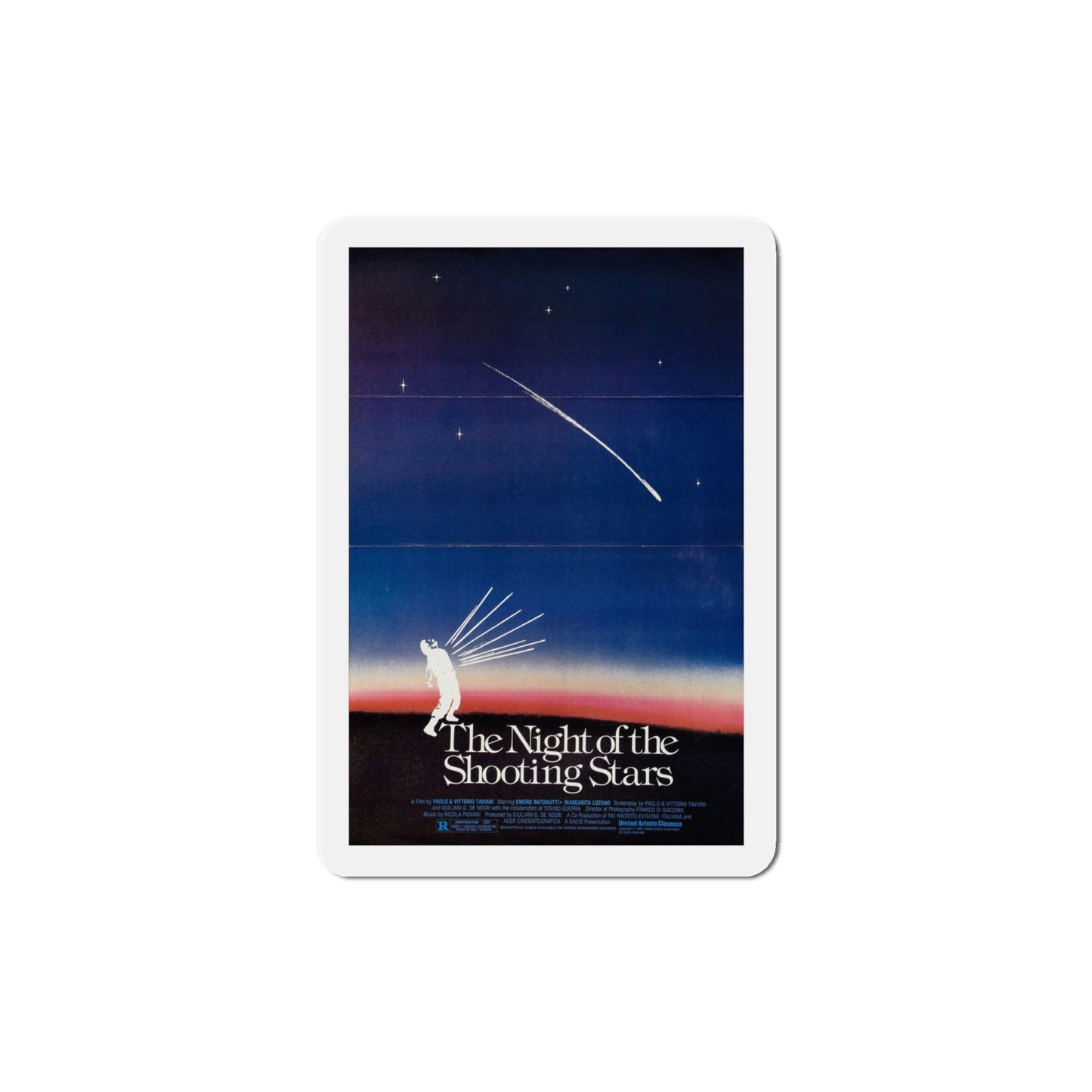 The Night of the Shooting Stars 1982 Movie Poster Die-Cut Magnet-4" x 4"-The Sticker Space