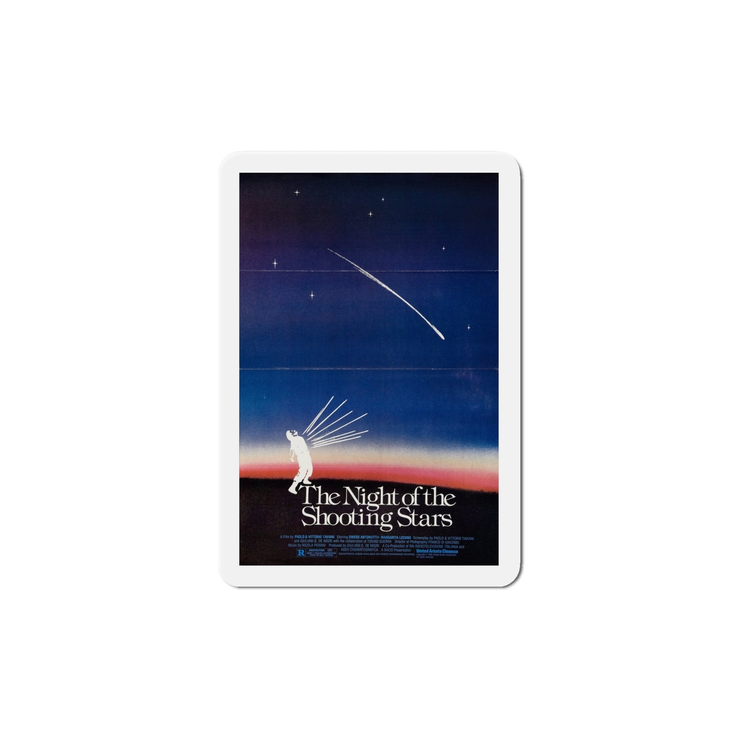 The Night of the Shooting Stars 1982 Movie Poster Die-Cut Magnet-6 × 6"-The Sticker Space