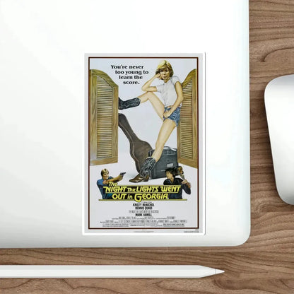 The Night the Lights Went Out in Georgia 1981 Movie Poster STICKER Vinyl Die-Cut Decal - The Sticker Space