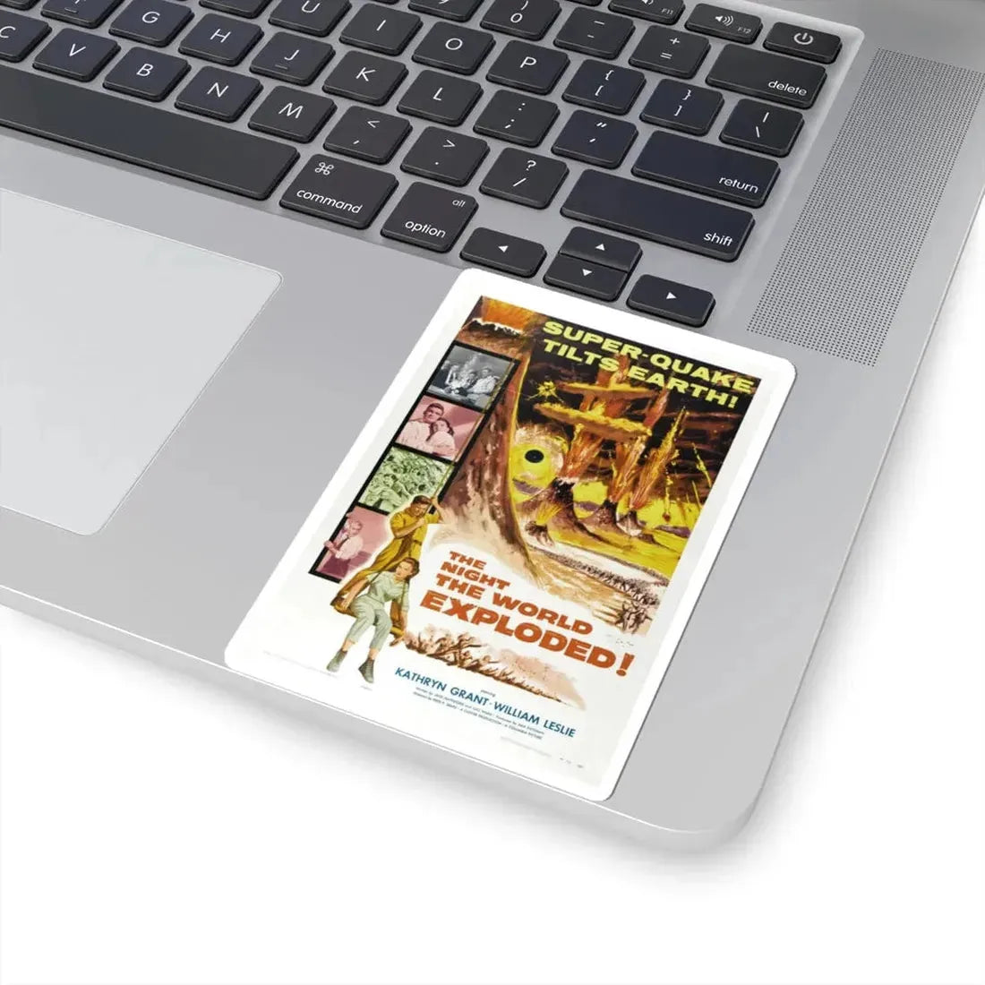 THE NIGHT THE WORLD EXPLODED 1957 Movie Poster - STICKER Vinyl Kiss-Cut Decal - The Sticker Space