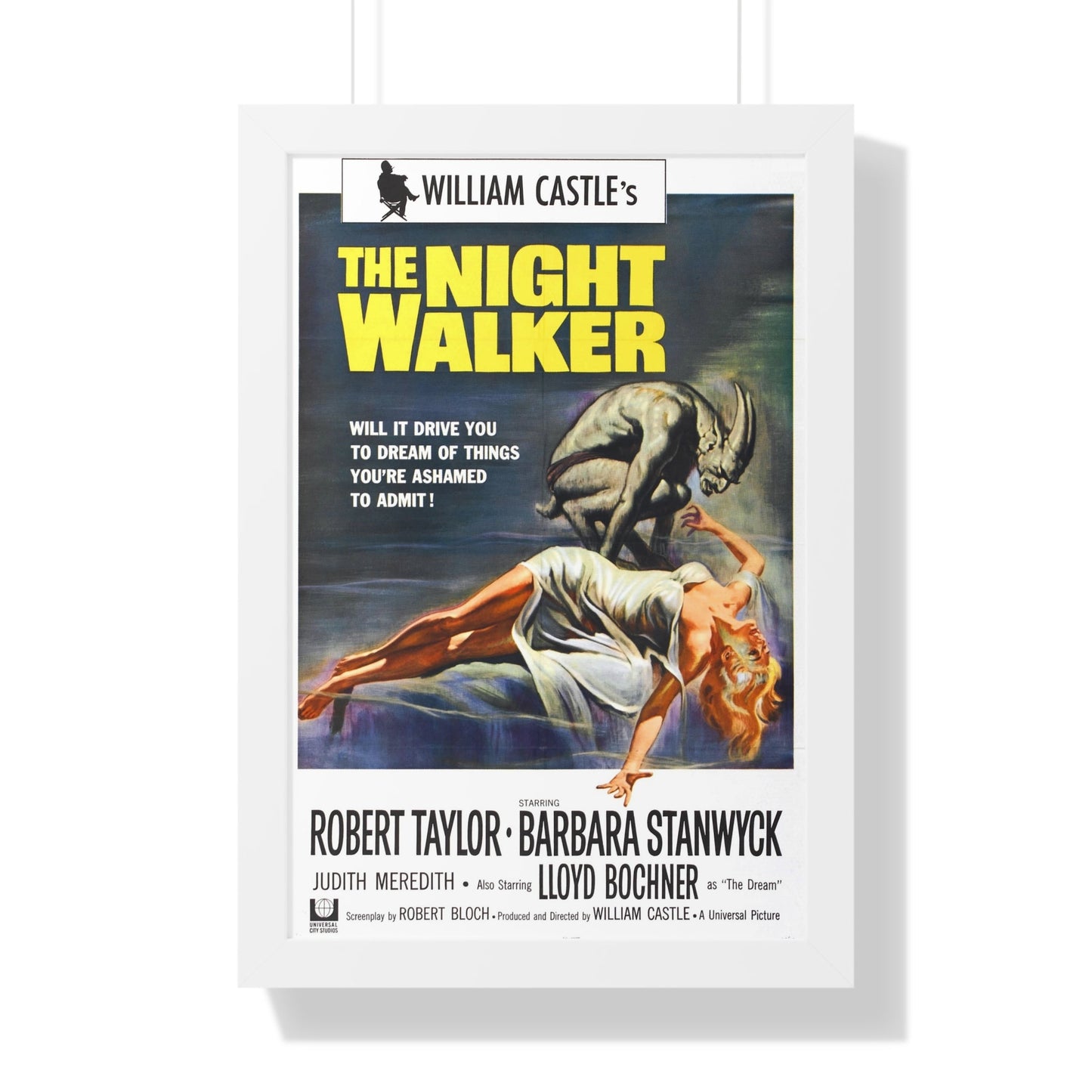 THE NIGHT WALKER 1964 - Framed Movie Poster-16″ x 24″-The Sticker Space