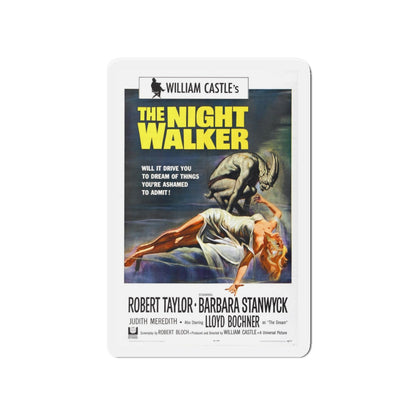 THE NIGHT WALKER 1964 Movie Poster - Refrigerator Magnet-4" x 4"-The Sticker Space