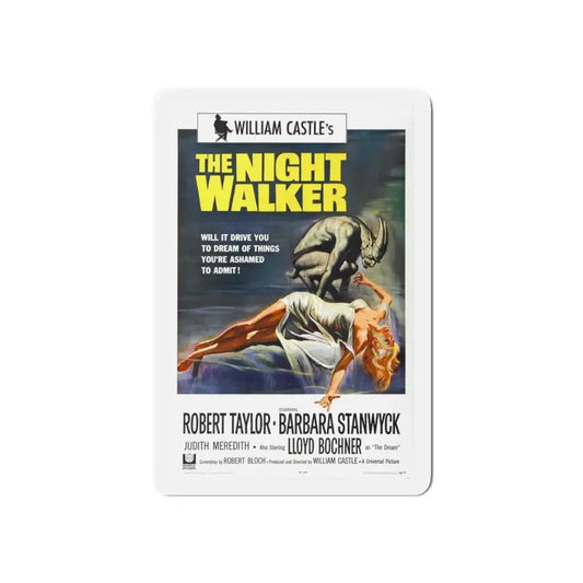 THE NIGHT WALKER 1964 Movie Poster - Refrigerator Magnet 6 Inch Die-Cut - The Sticker Space