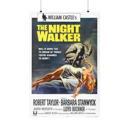 THE NIGHT WALKER 1964 - Paper Movie Poster 24″ x 36″ Matte - The Sticker Space