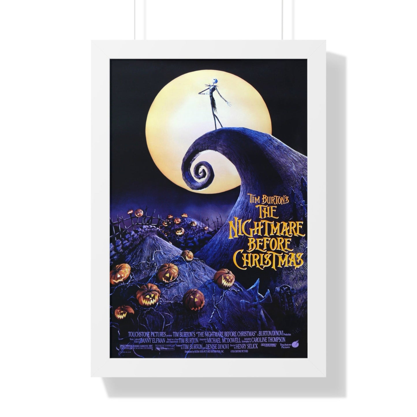 THE NIGHTMARE BEFORE CHRISTMAS 1993 - Framed Movie Poster-16″ x 24″-The Sticker Space