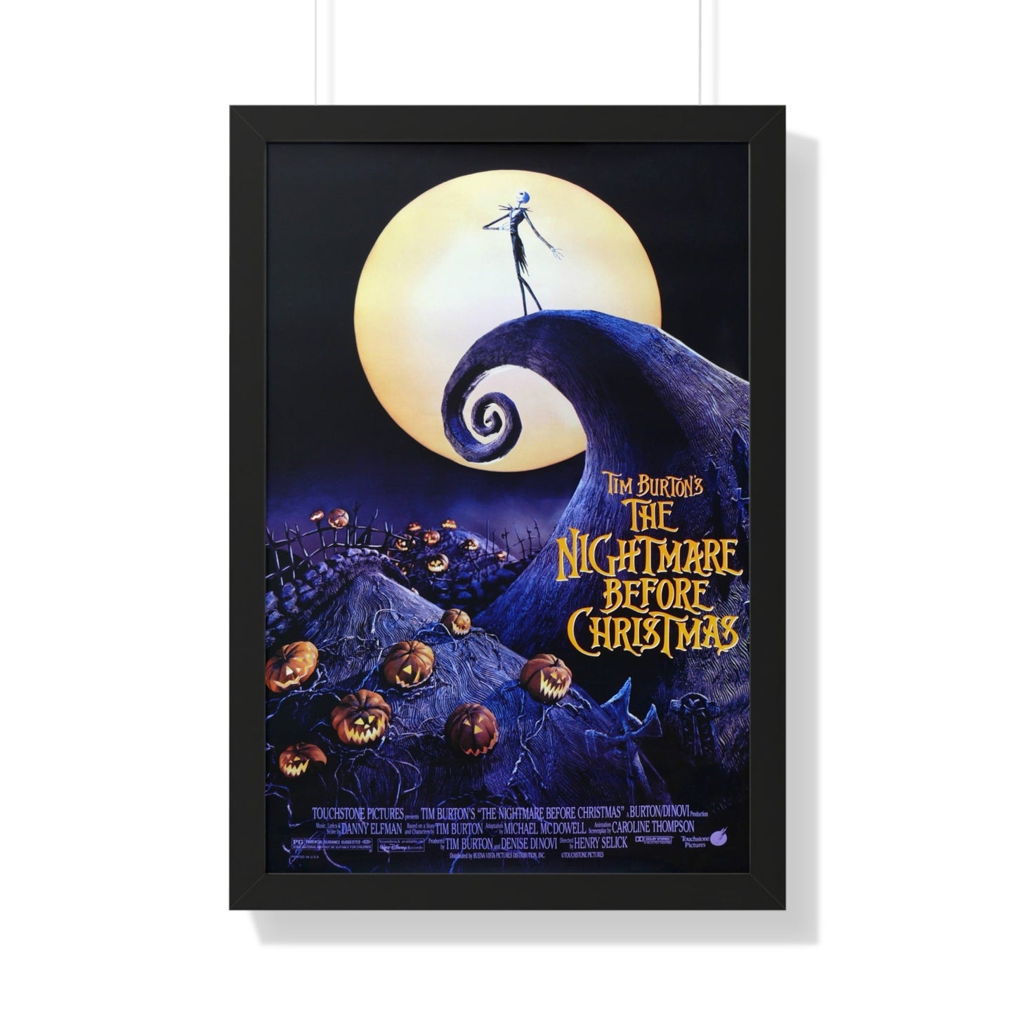 THE NIGHTMARE BEFORE CHRISTMAS 1993 - Framed Movie Poster-20" x 30"-The Sticker Space