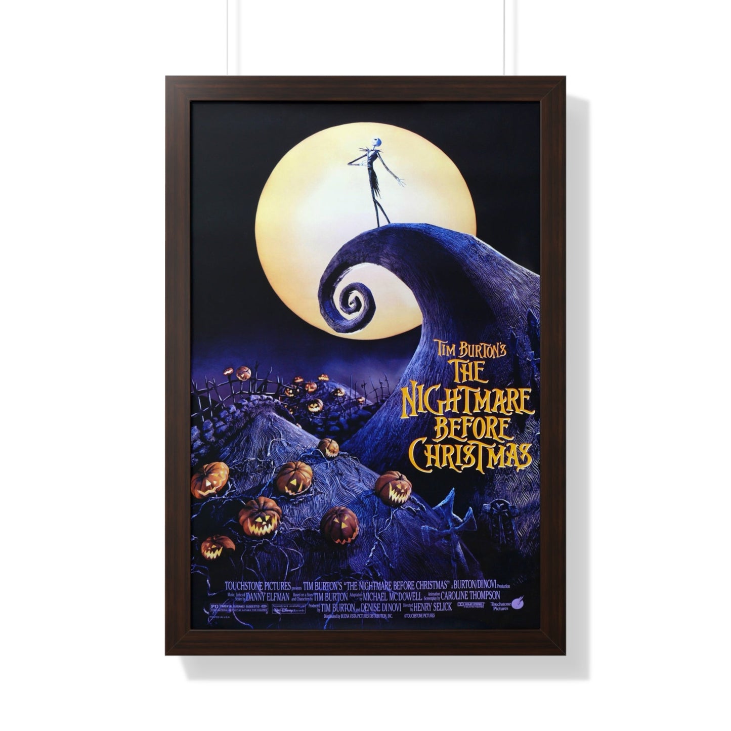 THE NIGHTMARE BEFORE CHRISTMAS 1993 - Framed Movie Poster-20" x 30"-The Sticker Space