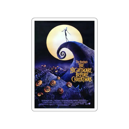 THE NIGHTMARE BEFORE CHRISTMAS 1993 Movie Poster STICKER Vinyl Die-Cut Decal 3 Inch - The Sticker Space