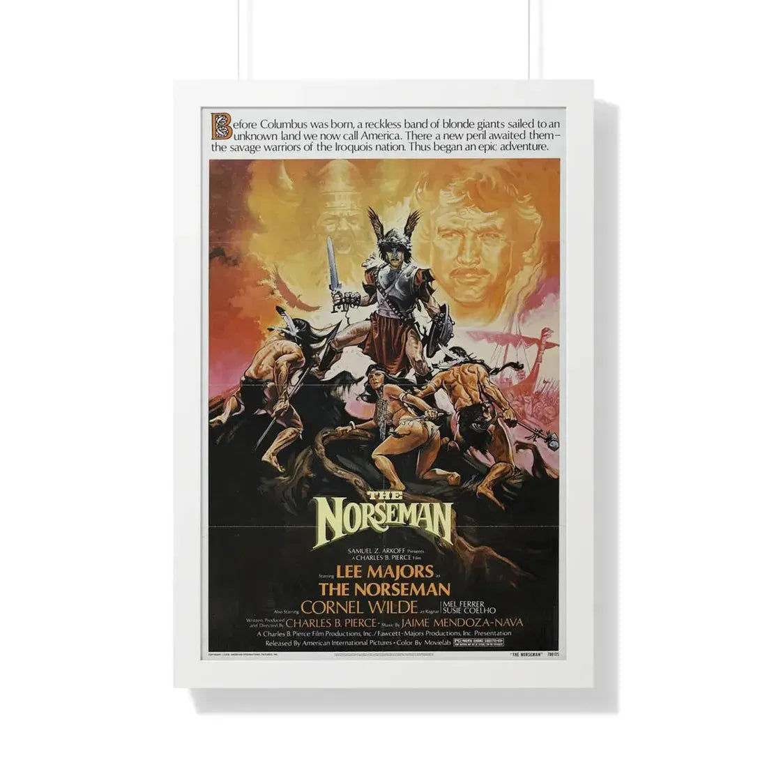 THE NORSEMAN 1978 - Framed Movie Poster 20" x 30" White - The Sticker Space