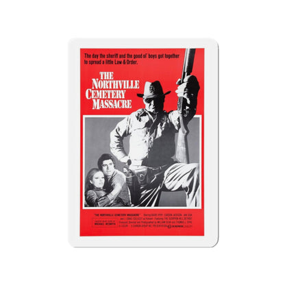 THE NORTHVILLE CEMETERY MASSACRE 1976 Movie Poster - Refrigerator Magnet-2" x 2"-The Sticker Space