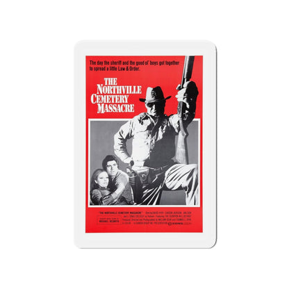 THE NORTHVILLE CEMETERY MASSACRE 1976 Movie Poster - Refrigerator Magnet-4" x 4"-The Sticker Space