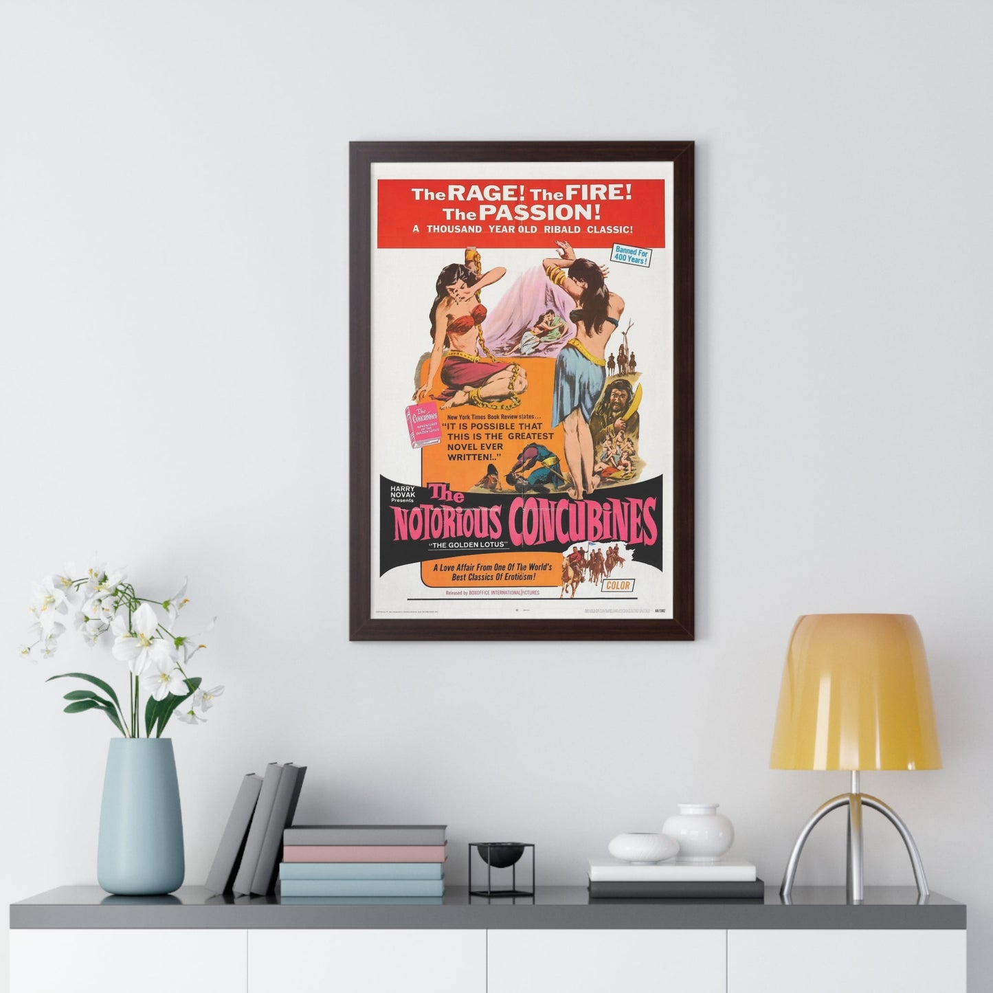 THE NOTORIOUS CONCUBINES 1968 - Framed Movie Poster-The Sticker Space