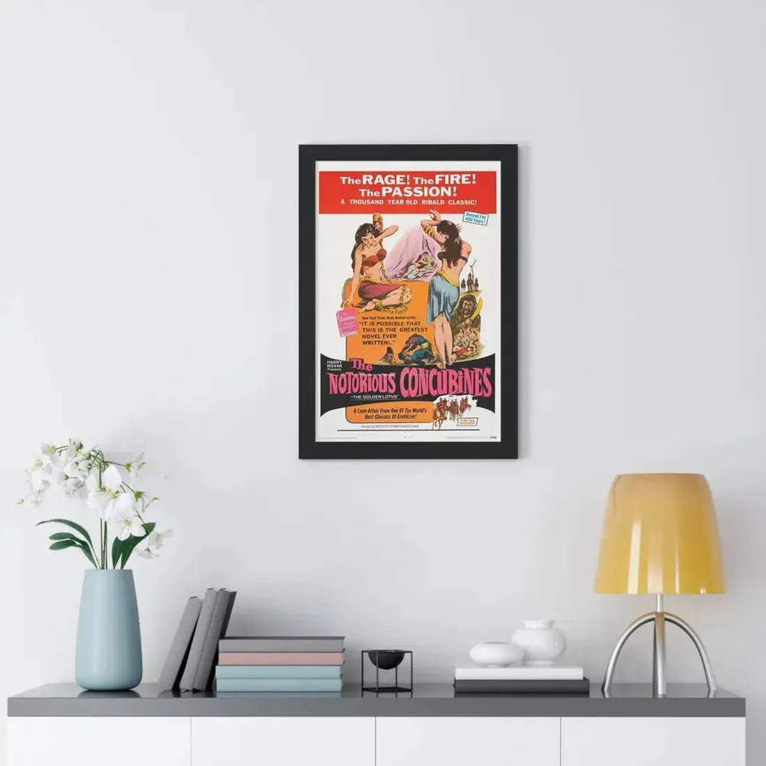 THE NOTORIOUS CONCUBINES 1968 - Framed Movie Poster - The Sticker Space