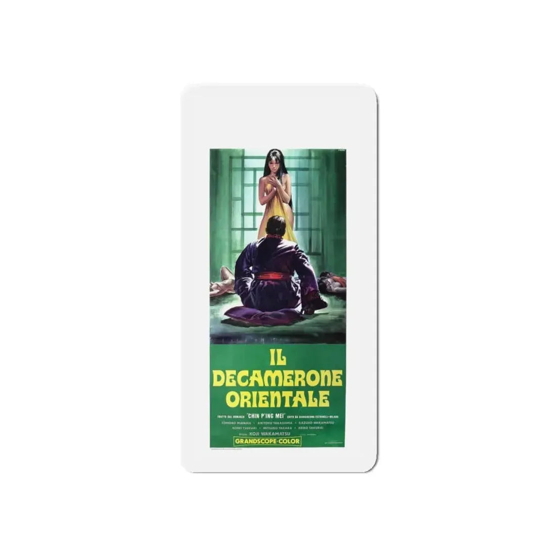 THE NOTORIOUS CONCUBINES (ITALIAN) 1968 Movie Poster - Refrigerator Magnet 6 Inch Die-Cut - The Sticker Space