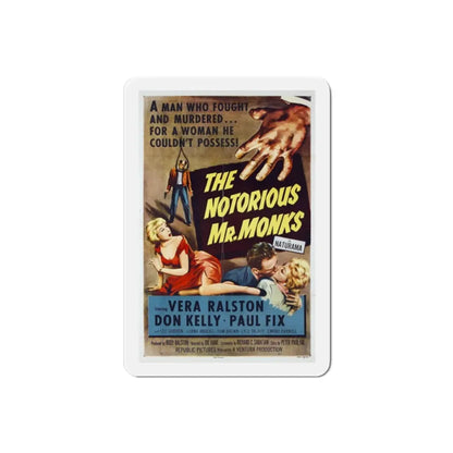 The Notorious Mr Monks 1958 Movie Poster Refrigerator Magnet 2 Inch - The Sticker Space