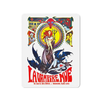 THE NUDE VAMPIRE 1970 Movie Poster - Refrigerator Magnet 2 Inch Die-Cut - The Sticker Space