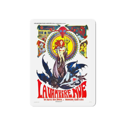 THE NUDE VAMPIRE 1970 Movie Poster - Refrigerator Magnet 6 Inch Die-Cut - The Sticker Space