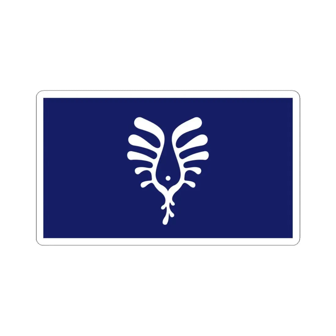 The Nunavik flag (Canada) STICKER Vinyl Kiss-Cut Decal 3 Inch White - The Sticker Space