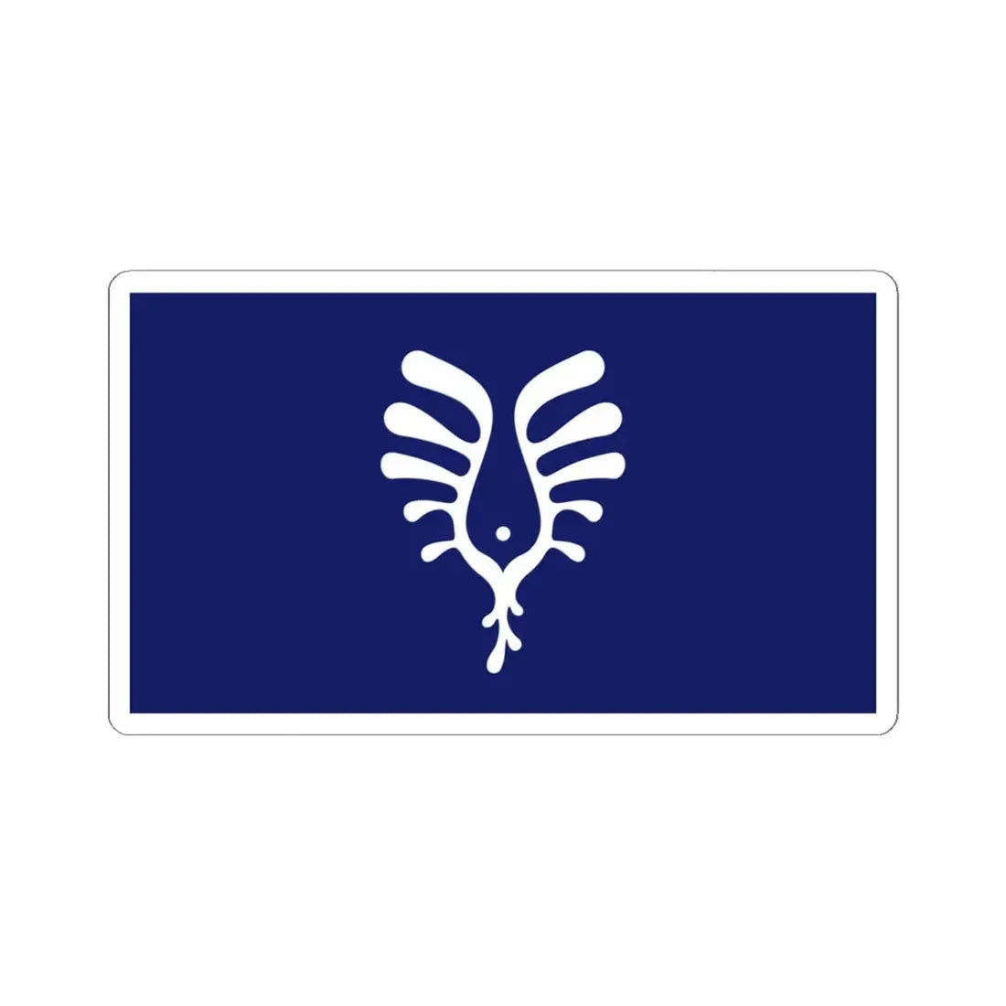 The Nunavik flag (Canada) STICKER Vinyl Kiss-Cut Decal 4 Inch White - The Sticker Space